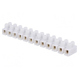 Regletă de conexiuni terminal albă 10mm2 400V 57A | Electronic-mag.ro | Componente Electronice