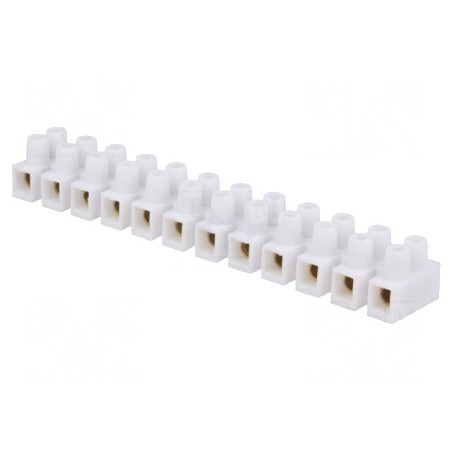 Regletă de conexiuni terminal albă 10mm2 400V 57A | Electronic-mag.ro | Componente Electronice