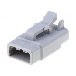 Conector cablu-cablu 3 PIN gri IP67 | Electronic-mag.ro | Componente Electronice