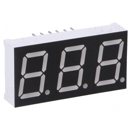 Afișaj LED 7 Segmente 14,2mm Roșu 3 Digits | Electronic-mag.ro | Componente Electronice