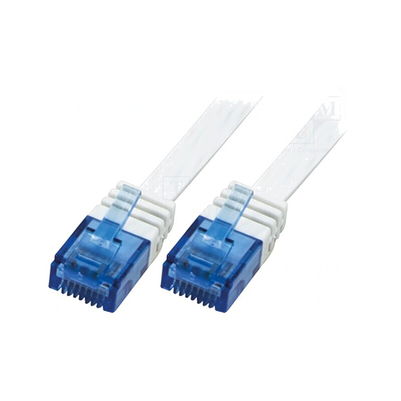 Patch Cord U/UTP Cat6 PVC Alb 0.25m | Electronic-mag.ro | Componente Electronice