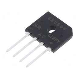 Punte Redresoare Monofazată 800V 6A | Electronic-mag.ro | Componente Electronice
