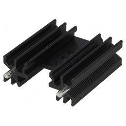 Radiator Extrudat Negru TO220 38x34.5x12.5mm | Electronic-mag.ro | Componente Electronice