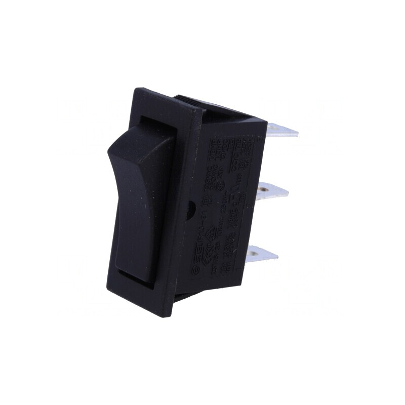 Comutator Basculant ON-ON Negru 10A 250V | Electronic-mag.ro | Componente Electronice