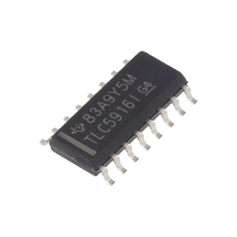 Driver LED 20V cu Protecție Termică, 8 Canale, 120mA, SO16 | Electronic-mag.ro | Componente Electronice