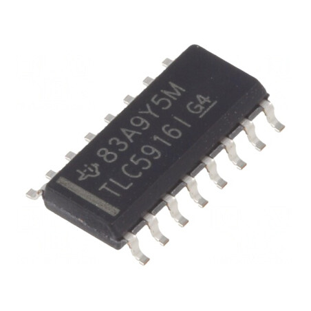 Driver LED 20V cu Protecție Termică, 8 Canale, 120mA, SO16 | Electronic-mag.ro | Componente Electronice