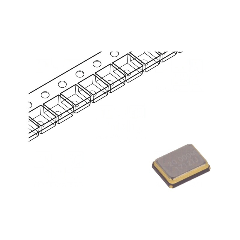 Rezonator de cuarț 20MHz SMD 3.2x2.5mm | Electronic-mag.ro | Componente Electronice