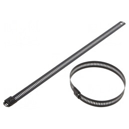 Colier de Strângere Oțel Inoxidabil 250mm x 12mm | Electronic-mag.ro | Componente Electronice