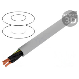 Cablu Electric Neecranat 5G0.5mm² Gri 300/500V | Electronic-mag.ro | Componente Electronice