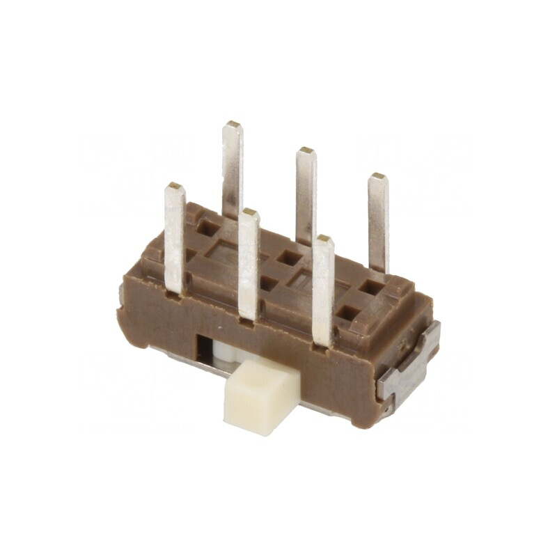 Comutator Glisant DPDT 0,3A 6V ON-ON THT pentru PCB | Electronic-mag.ro | Componente Electronice