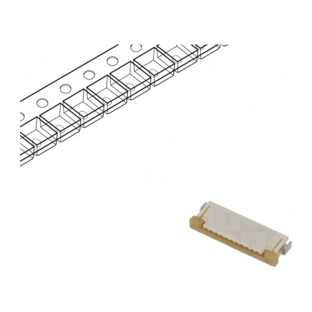 Conector FFC/FPC Orizontal 11 Pin ZIF | Electronic-mag.ro | Componente Electronice
