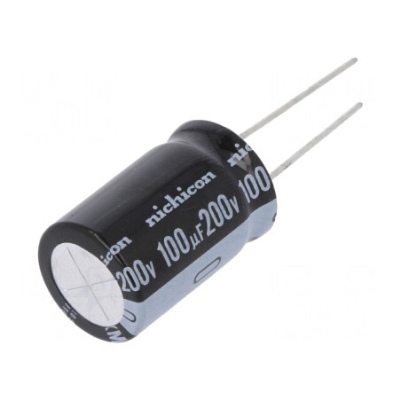 Condensator Electrolitic THT 100uF 200VDC 7.5mm | Electronic-mag.ro | Componente Electronice