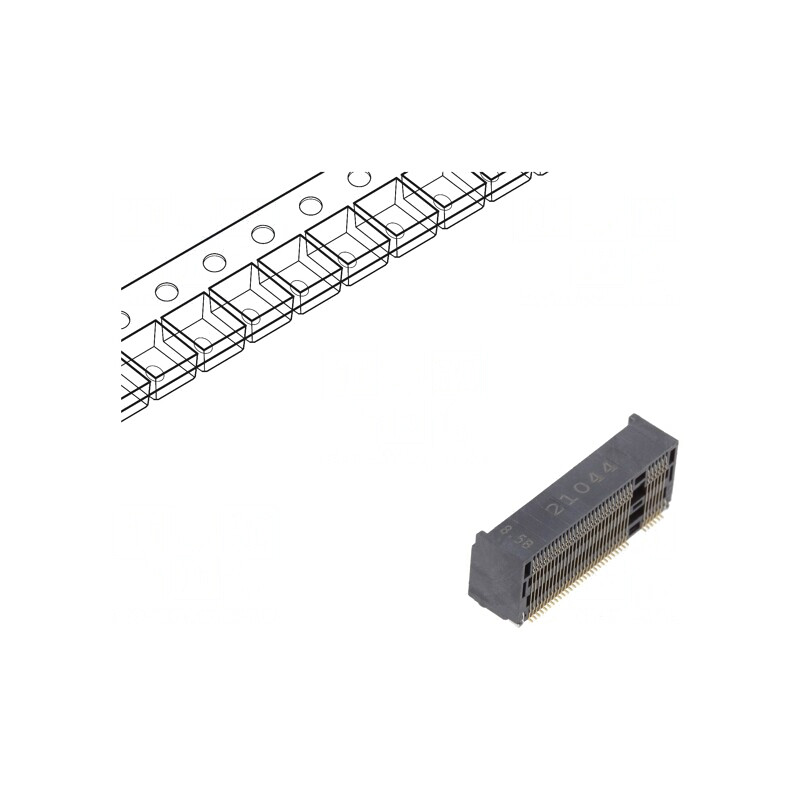 Conector M.2 (NGFF) orizontal SMT 67 pini aurii | Electronic-mag.ro | Componente Electronice Conector M.2 (NGFF) orizontal SMT 67 pini aurii | Electronic-mag.ro | Componente Electronice