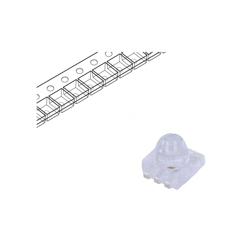 LED SMD Portocalie 29mcd 4,8x4,8x4,33mm 10° 20mA