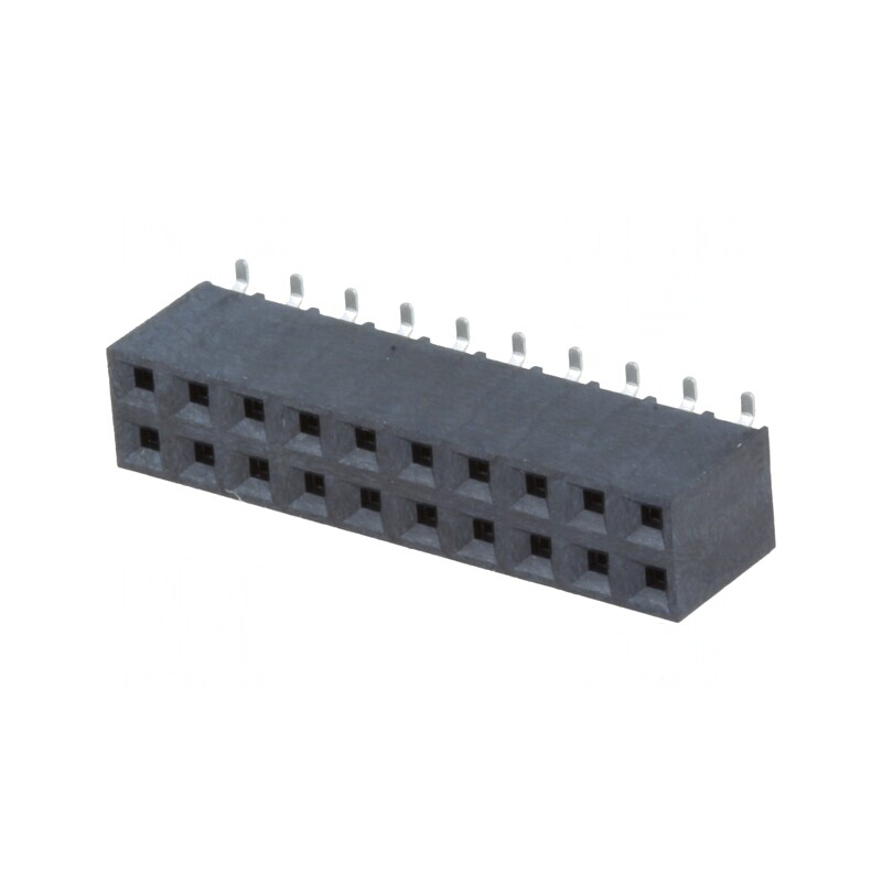 Soclu Pin Mama 20 Pini Verticali SMT 2x10 2,54mm | Electronic-mag.ro | Componente Electronice