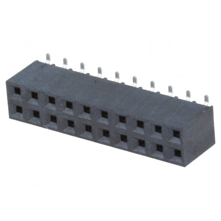 Soclu Pin Mama 20 Pini Verticali SMT 2x10 2,54mm | Electronic-mag.ro | Componente Electronice