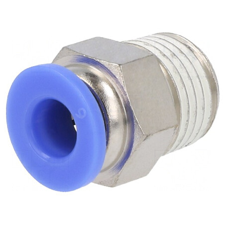 Racord Push-in Alamă Nichelată BLUELINE 15bar | Electronic-mag.ro | Componente Electronice