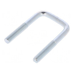 Bridă U oțel zinc filet 32mm lățime 35mm | Electronic-mag.ro | Componente Electronice