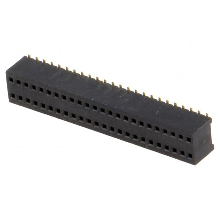 Soclu pini mamă 48 PIN drept 1,27mm SMT 2x24 | Electronic-mag.ro | Componente Electronice