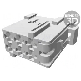 Conector cablu-cablu JPT mamă 6 pini maro 5mm | Electronic-mag.ro | Componente Electronice