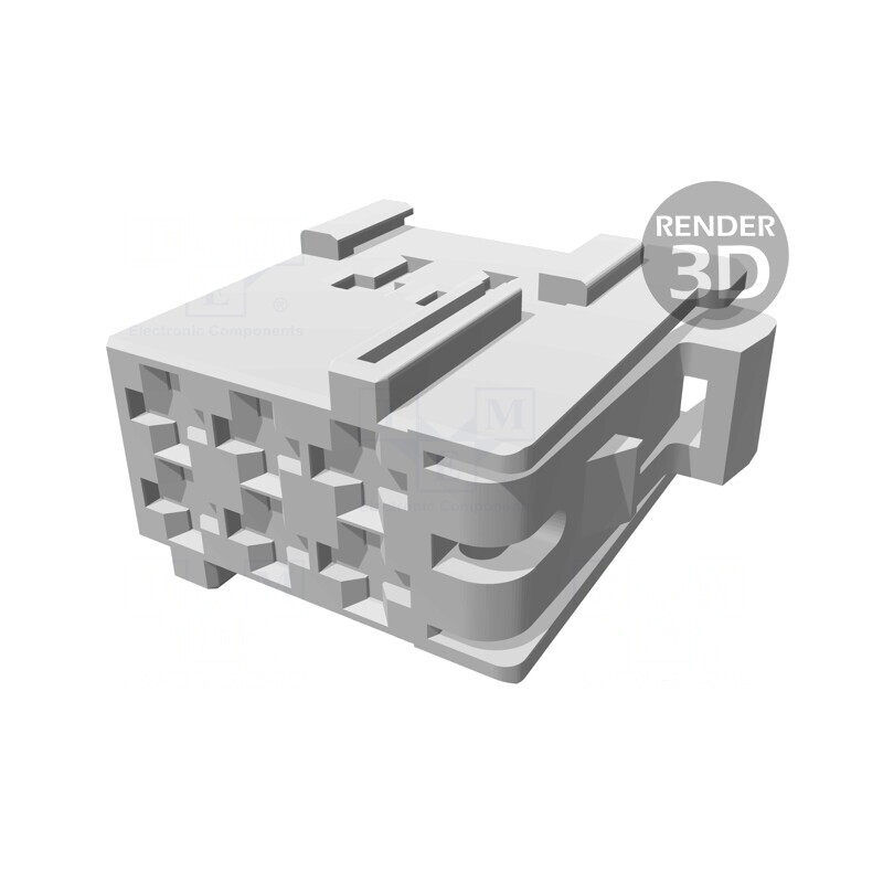 Conector cablu-cablu JPT mamă 6 pini maro 5mm | Electronic-mag.ro | Componente Electronice