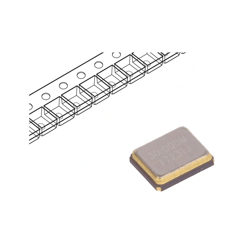 Rezonator de cuarț 30MHz 8pF SMD 3.2x2.5x0.8mm | Electronic-mag.ro | Componente Electronice