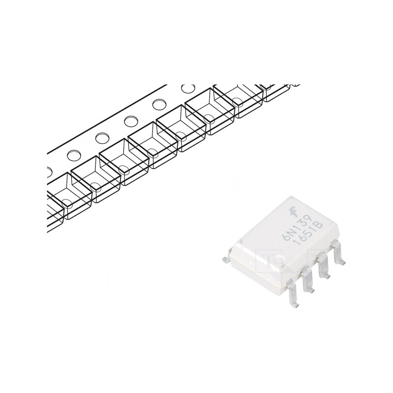 Optocuplor SMD 1 Canal 5kV Gull Wing 8 Pin | Electronic-mag.ro | Componente Electronice