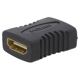 Adaptor HDMI Negru Dual Soclu | Electronic-mag.ro | Componente Electronice