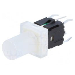 Comutator Tastatură SPST-NO cu LED Incolor 12V | Electronic-mag.ro | Componente Electronice