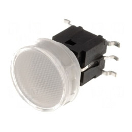 Comutator Tastatură SPST-NO cu LED Incolor 0.05A/48VDC