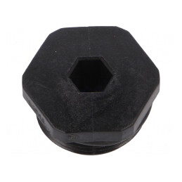 Capac de protecție negru IP68 M25 1.5 poliamidă 28mm