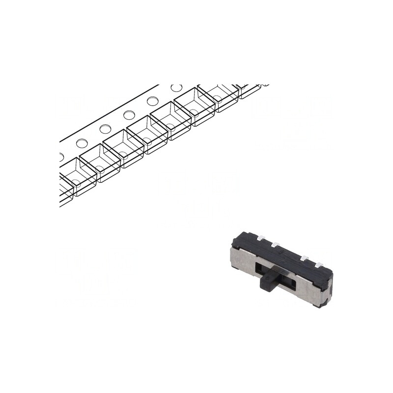 Comutator Glisant 3 Pini ON-ON-ON SMT 0.3A 6V | Electronic-mag.ro | Componente Electronice