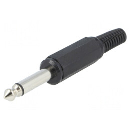 Mufă Jack 6,3mm Mono Tată cu Manșon | Electronic-mag.ro | Componente Electronice