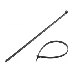 Colier de strângere poliamidă negru 337mm x 8mm | Electronic-mag.ro | Componente Electronice