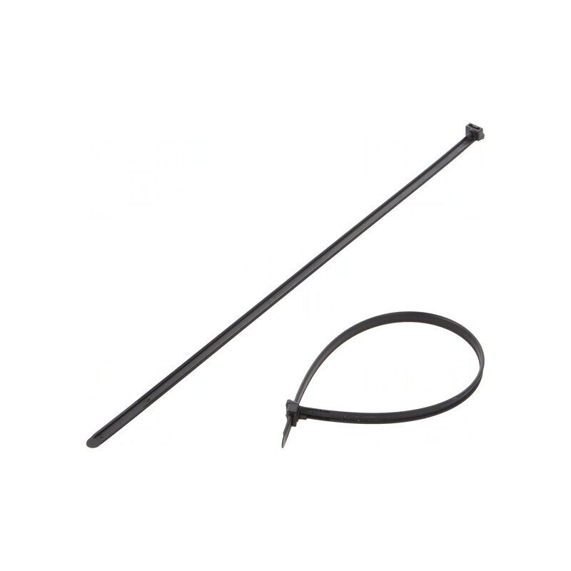 Colier de strângere poliamidă negru 337mm x 8mm | Electronic-mag.ro | Componente Electronice