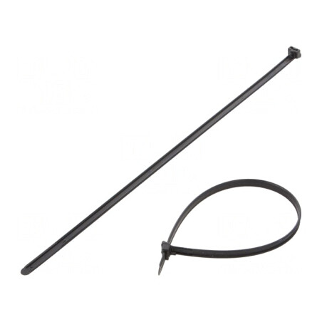 Colier de strângere poliamidă negru 337mm x 8mm | Electronic-mag.ro | Componente Electronice