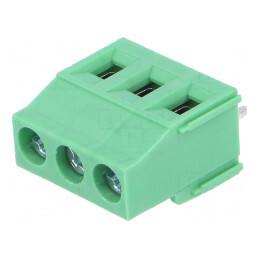 Regletă de conexiuni PCB 90° 3 piste 5,08mm 16A | Electronic-mag.ro | Componente Electronice