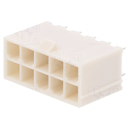 Soclu cablu-placă Mini-Fit Jr 4,2mm 10 pini drept 9A | Electronic-mag.ro | Componente Electronice