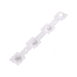 Lentilă LED Dreptunghiulară Transparentă 50° | Electronic-mag.ro | Componente Electronice