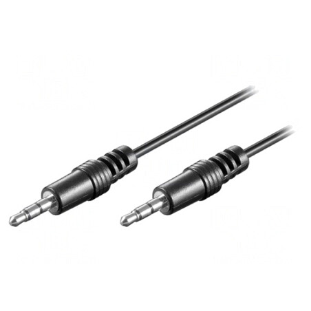 Cablu Audio Jack 3.5mm 1.5m Negru | Electronic-mag.ro | Componente Electronice