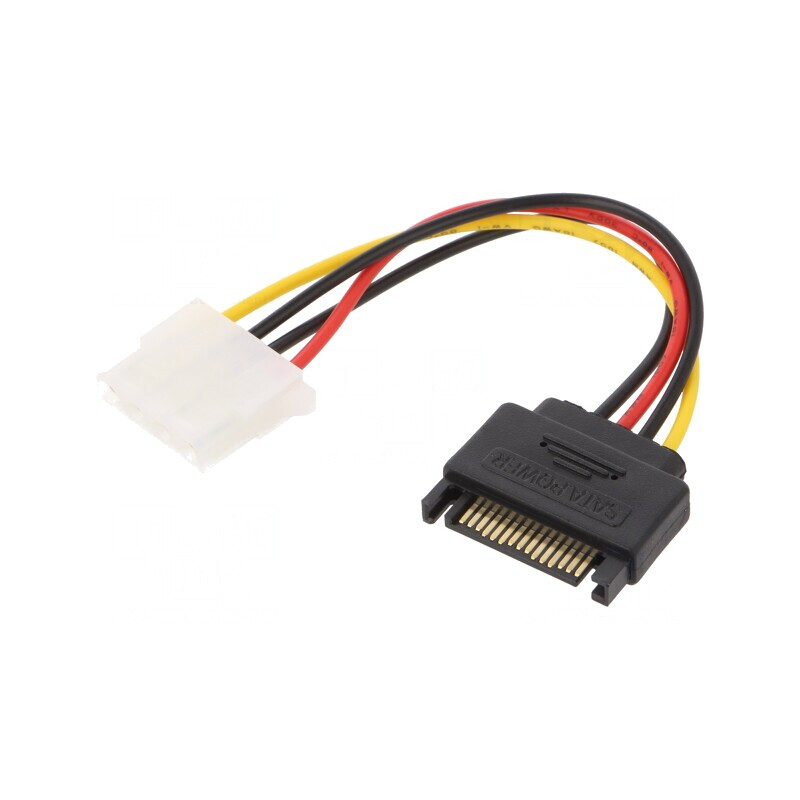 Cablu Alimentare SATA Molex 15cm | Electronic-mag.ro | Componente Electronice