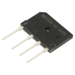 Punte Redresoare Monofazat 600V 25A 350A | Electronic-mag.ro | Componente Electronice