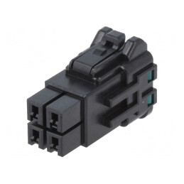 Mufă cablu-cablu mamă 4 pini 3,96mm fără contacte drept | Electronic-mag.ro | Componente Electronice