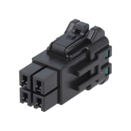Mufă cablu-cablu mamă 4 pini 3,96mm fără contacte drept | Electronic-mag.ro | Componente Electronice