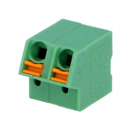 Regletă de conexiuni PCB unghi 5mm 2 piste | Electronic-mag.ro | Componente Electronice