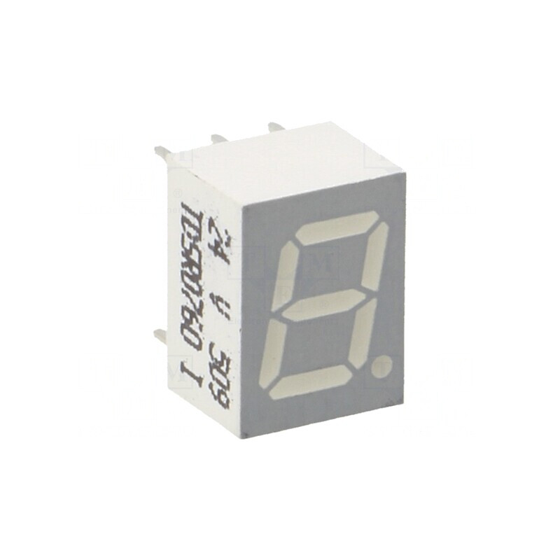Afișaj LED 7 Segmente 7mm Roșu Catodic | Electronic-mag.ro | Componente Electronice