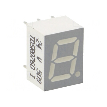 Afișaj LED 7 Segmente 7mm Roșu Catodic | Electronic-mag.ro | Componente Electronice