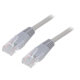 Patch Cord UTP Cat5e Gri 2m | Electronic-mag.ro | Componente Electronice