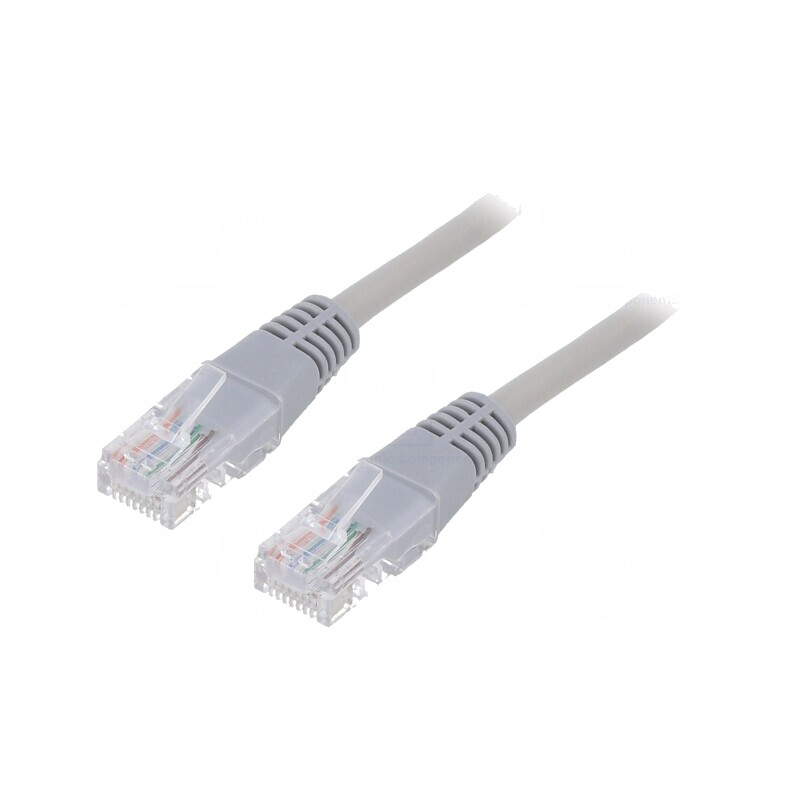 Patch Cord UTP Cat5e Gri 2m | Electronic-mag.ro | Componente Electronice