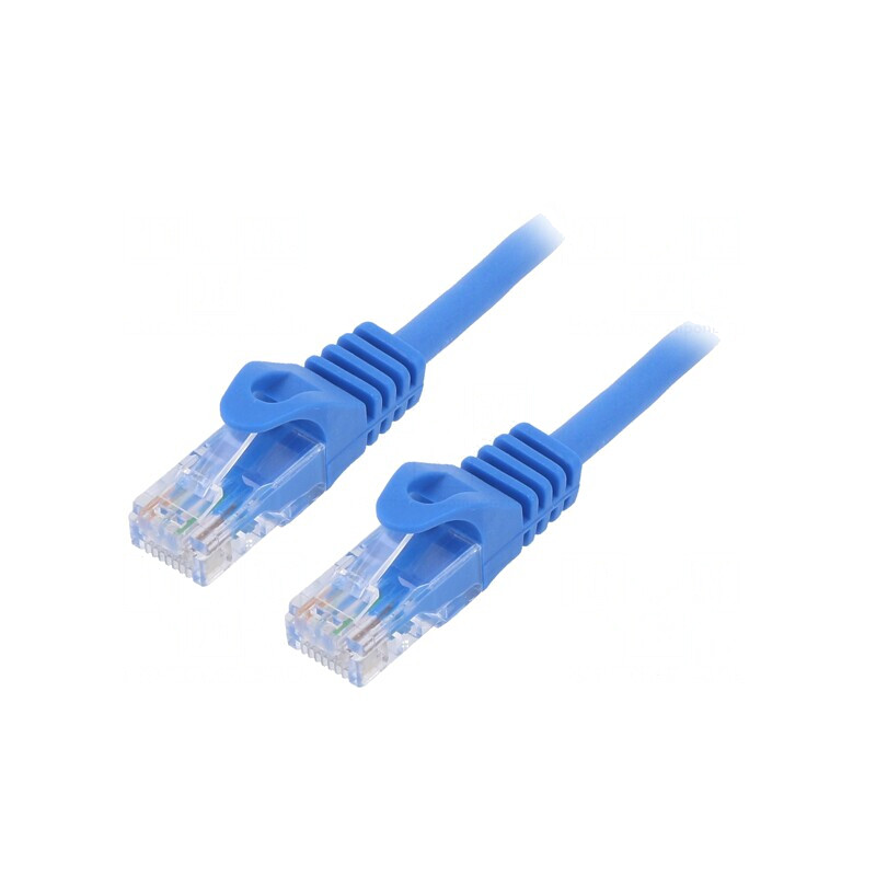 Patch cord ethernet UTP Cat6 albastru 1m | Electronic-mag.ro | Componente Electronice